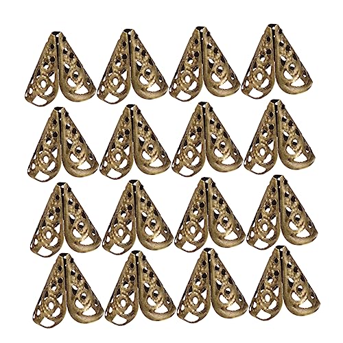 jojofuny 50stücke Metall Blütenkappen Zierperlen Für DIY Schmuckherstellung Antibrass Dekorative Kegelperlen Für Halsketten Armbänder Und Ohrringe von jojofuny