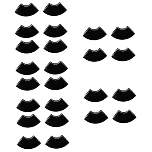 jojofuny 6 Sätze Tischbeinpolster Fußmatte Erdungsmatte Tischbein Geräuschdämpfer Mats Stopper Pusher Haarnadel-beinabdeckung Beinabdeckung Für Tischhaarnadeln Plastik Black 4 Stück * 6 von jojofuny
