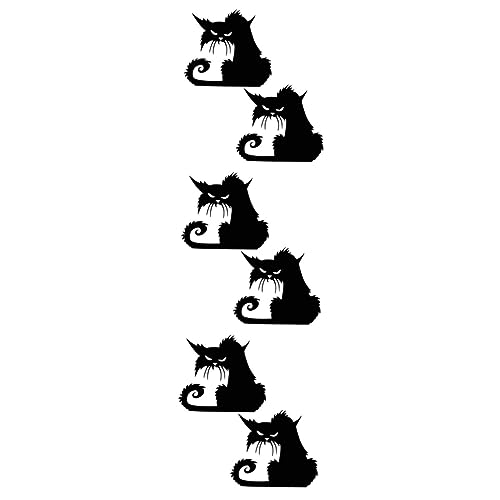 jojofuny 6 Stk Dekoration Katze Wandaufkleber Entfernbare Wanddekorationsaufkleber Bad Einkaufen Stock Pvc Halloween-wandaufkleber Gruselige Aufkleber Shops Diy Fenster Aufkleberwand jojofuny 6 Stk Dekoration Katze Wandaufkleber Entfernbare Wanddekorationsaufkleber Bad Einkaufen Stock Pvc Halloween-wandaufkleber Gruselige Aufkleber Shops Diy Fenster Aufkleberwand von jojofuny