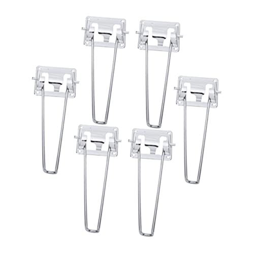 jojofuny 6 Stück Klappbarer Tischfuß Verstellbare Füße Für Möbel Unterstützung Beine Für Tisch Extender Schreibtisch Haarnadel Tischbeine Möbelfüße Falten Silver Metall von jojofuny