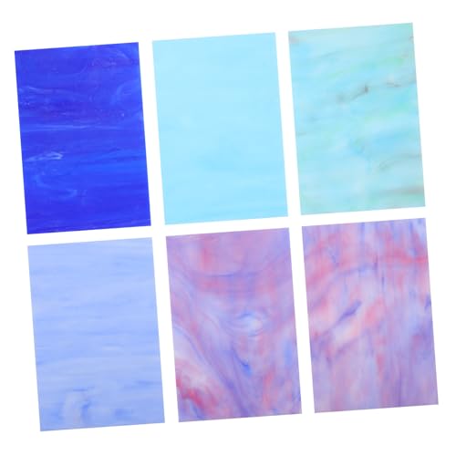 jojofuny 6 Stück Mosaik Gebeizt Glimmer Handwerk Handwerk Fliesen Fenster Platten jojofuny 6 Stück Mosaik Gebeizt Glimmer Handwerk Handwerk Fliesen Fenster Platten von jojofuny