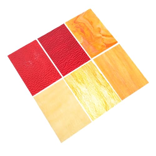 jojofuny 6 Stück Teiliges Kathedralglas Buntglasplatten mit Wasserwellenstruktur Leicht Zuschneidbar für DIY Glasmalerei Mosaiksteine und Kirchenfenster-dekoration Farblich Sortiert Gelb jojofuny 6 Stück Teiliges Kathedralglas Buntglasplatten mit Wasserwellenstruktur Leicht Zuschneidbar für DIY Glasmalerei Mosaiksteine und Kirchenfenster-dekoration Farblich Sortiert Gelb von jojofuny