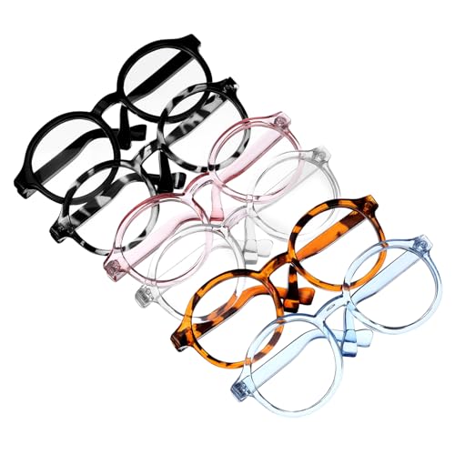 jojofuny 6 Stück Teiliges Miniatur puppenbrillen aus Kunststoff Transparente Gläser Bunte Rahmen in Schwarz Braun Blau für Baumwollpuppen Puppenhaus und Bastelprojekte jojofuny 6 Stück Teiliges Miniatur puppenbrillen aus Kunststoff Transparente Gläser Bunte Rahmen in Schwarz Braun Blau für Baumwollpuppen Puppenhaus und Bastelprojekte von jojofuny