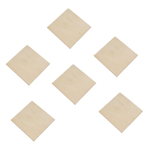 jojofuny 6 Stück Teiliges Unbehandelte Quadratische Holzplatten DIY Holzscheiben zum Bemalen Beschriften und Basteln für Kreative Holzrohlinge und Erwachsene Geeignet jojofuny 6 Stück Teiliges Unbehandelte Quadratische Holzplatten DIY Holzscheiben zum Bemalen Beschriften und Basteln für Kreative Holzrohlinge und Erwachsene Geeignet von jojofuny