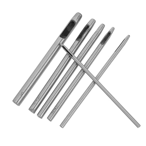 jojofuny 6 Stück leder locher Stahlhöhle Lederstempel Gürtellochschneiderwerkzeug Gürtellochmacher Leder -Punschwerkzeug Ledercraft -Werkzeuge Hole Punch Tool Industriestahl Silber jojofuny 6 Stück leder locher Stahlhöhle Lederstempel Gürtellochschneiderwerkzeug Gürtellochmacher Leder -Punschwerkzeug Ledercraft -Werkzeuge Hole Punch Tool Industriestahl Silber von jojofuny