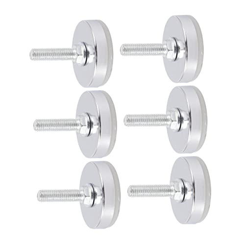 jojofuny 6St Möbelmatte Richtmaschinen Stand doppelt Hardware Möbelgleiter für Teppiche T- -Möbelnivellierer Bodenschutz für zu Hause Nivelliergeräte zur Möbelverstellung Nylon Silver von jojofuny