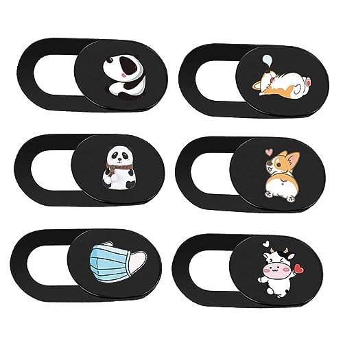 jojofuny Computer-objektivabdeckung 6er-Pack Webcam-Abdeckung Folie Abs Cartoon-Design Sichtschutz für Das Home Office jojofuny Computer-objektivabdeckung 6er-Pack Webcam-Abdeckung Folie Abs Cartoon-Design Sichtschutz für Das Home Office von jojofuny