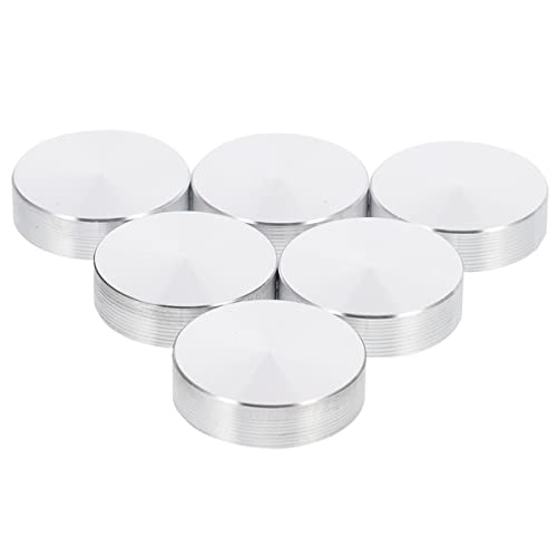jojofuny 6st Kuchen Aus Massivem Aluminium Alaun Runder Nachttisch Runder Tisch Im Freien Hardware Runder Kaffee Aluminium-Setup-Bars Tee Tischplatte Maschine Aluminiumlegierung Silver von jojofuny