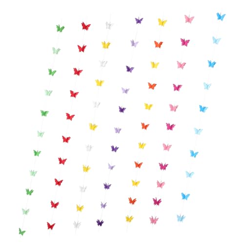jojofuny 7 Stück Teiliges Schmetterling Papiergirlande Bunte Hängende Dekoration für Hochzeit Geburtstag Party Leicht Tragbare Frühlings Girlande zur Einfachen Wand und Deckendekoration jojofuny 7 Stück Teiliges Schmetterling Papiergirlande Bunte Hängende Dekoration für Hochzeit Geburtstag Party Leicht Tragbare Frühlings Girlande zur Einfachen Wand und Deckendekoration von jojofuny