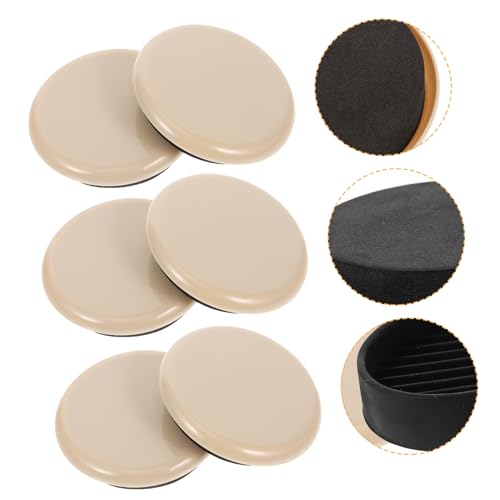 jojofuny 8 Stück Selbstklebende Möbelgleiter Fußpads rutschfeste Schutzpolster für Stuhl und Tischbeine Robuste Filzgleiter für Teppich Vinyl und Fliesen Langlebig und Verschleißfest von jojofuny