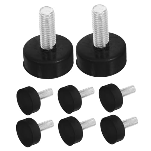 jojofuny 8 Stück Stoßdämpfende Pads Vibrationsisolator aus Gummi Trockner-Stabilisierungsfüße Washing Machines feet Pads Fußpolster Waschmaschine stoßdämpfende Fußmatten Metall Schwarz von jojofuny