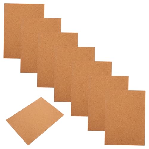 jojofuny 8 Stück Teiliges Selbstklebende Korkplatten Vielseitige Korkuntersetzer und Pinnwände für DIY Schnelle Montage Schalldämmend für Wanddekoration und Partybedarf von jojofuny