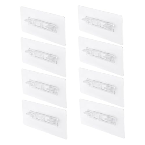 jojofuny 8 Stück Teiliges Selbstklebende Lange Regalhalterungen Verstärkte Bohrfreie Einlegebodenhalter Flexibel Verstellbar Langlebig Minimalistisches Design für Schränke Kleiderschränke von jojofuny