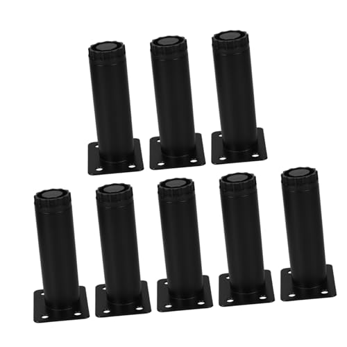 jojofuny 8stücke Höhenverstellbare Metall-möbelbeine Stützfüße Für Sofa Bett Schrank Tisch Unebenen Böden Geeignet Einfache Installation Hohe Tragfähigkeit von jojofuny