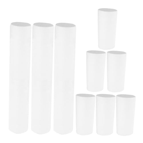 jojofuny 9 Stück Teiliges Weiße Schaumstoffzylinder für DIY Basteln Leichte Polystyrolröhren Vielseitig für Floristik Kinderhandwerk Frühkindliche Bildung Kreative Malmaterialien jojofuny 9 Stück Teiliges Weiße Schaumstoffzylinder für DIY Basteln Leichte Polystyrolröhren Vielseitig für Floristik Kinderhandwerk Frühkindliche Bildung Kreative Malmaterialien von jojofuny