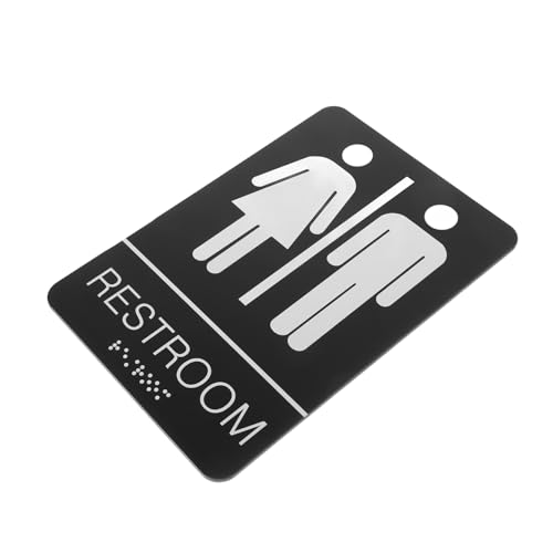 jojofuny Acryl Wc Schild Selbstklebend Unisex Badezimmer Türschild Leicht zu Reinigen Kratzfest für Restaurants und Einkaufszentren Badezimmeraufkleber Wanddeko jojofuny Acryl Wc Schild Selbstklebend Unisex Badezimmer Türschild Leicht zu Reinigen Kratzfest für Restaurants und Einkaufszentren Badezimmeraufkleber Wanddeko von jojofuny