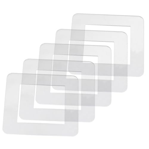 jojofuny Acryl-steckdosen-abdeckungsplatte Für Wände 5-teilige Lichtabdeckung Dekorative Acryl-lichtplatte Einfach Zu Installierende Abdeckung von jojofuny