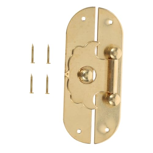 jojofuny Antiker Kupfer Box Latch Verschluss aus Hochwertigem Robust und Verschleißfest für Holzboxen Schmuckkisten und Vintage Möbel Dekorativer Retro Haspe Verschluss für Schrank und jojofuny Antiker Kupfer Box Latch Verschluss aus Hochwertigem Robust und Verschleißfest für Holzboxen Schmuckkisten und Vintage Möbel Dekorativer Retro Haspe Verschluss für Schrank und von jojofuny