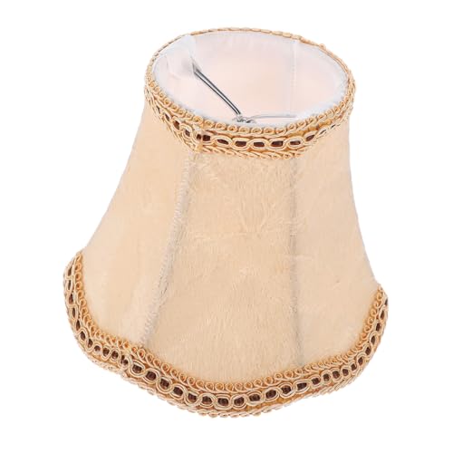 jojofuny Apricot Stoff Lampenschirm Abdeckung Vielseitiger Lampenschirm für Deckenleuchte und Tischlampe Langlebig Lichtecht Einfache Montage Dekorative Lampenverkleidung für Wohnzimmer von jojofuny