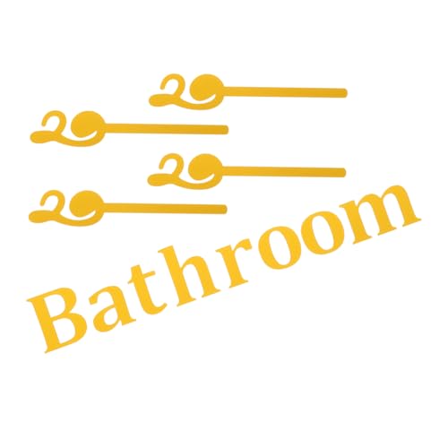 jojofuny Badezimmer Türschild Selbstklebend Modernes Wanddekoration Individuell Anpassbar Kratzfest und Einfach zu Reinigen Geeignet für Heim Badezimmer und Wc von jojofuny