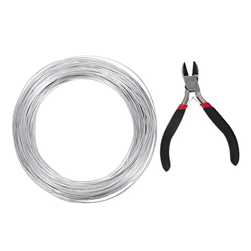 jojofuny Biegsame Aluminium Drahtrolle mit Zange Flexibler Basteldraht für Diy Projekte Modellieren Skulpturen und Rahmenbau jojofuny Biegsame Aluminium Drahtrolle mit Zange Flexibler Basteldraht für Diy Projekte Modellieren Skulpturen und Rahmenbau von jojofuny