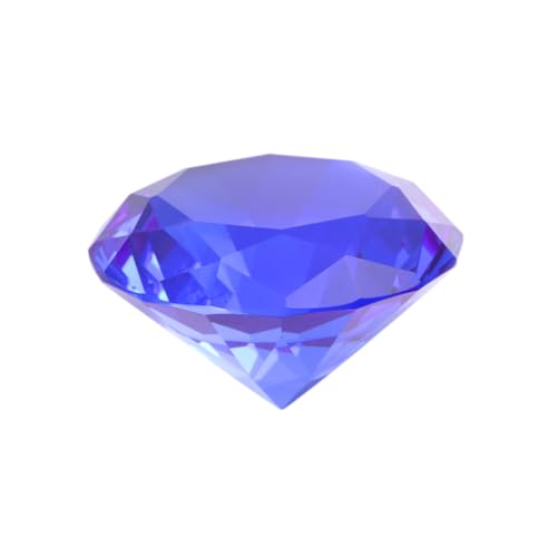 jojofuny Blauer Kristall Diamant Dekorationsstein Künstlicher Diamant für Hochzeitstisch Brautparty Funkelndes Einzigartiges Design Vielseitige Dekoration von jojofuny