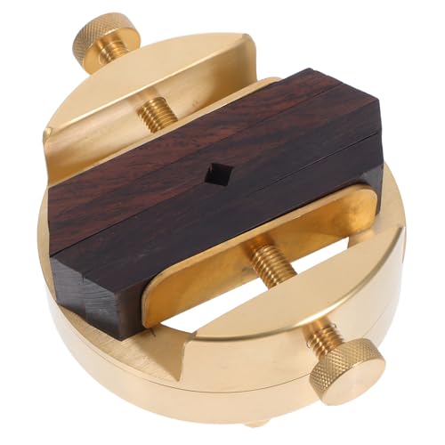 jojofuny Brass Seal Engraving Clamp Bed Rotatable Miniature Bench Vise DIY Sculpture Tool For Precise Stone Wood Carving And Metalworking Applications von jojofuny