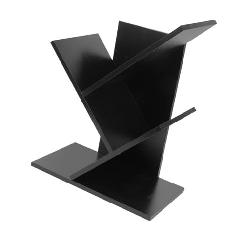 jojofuny Bücherregal Lagerregal Bücherregale Schreibtisch Organizer Desktop-Zeitschriftenregal Lagerregale Schreibtisch-Bücherregal aus Holz Wohnzimmerregal hölzern Black jojofuny Bücherregal Lagerregal Bücherregale Schreibtisch Organizer Desktop-Zeitschriftenregal Lagerregale Schreibtisch-Bücherregal aus Holz Wohnzimmerregal hölzern Black von jojofuny