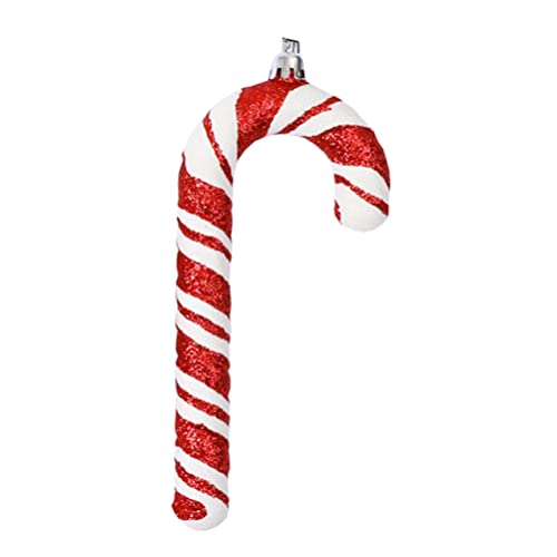 jojofuny Candy Canes Kunststoff Weihnachtsbaum Hängende Ornamente Twisted Candy Cane Weihnachtsbaum Dekoration Für Hängende Weihnachtsbaum von jojofuny