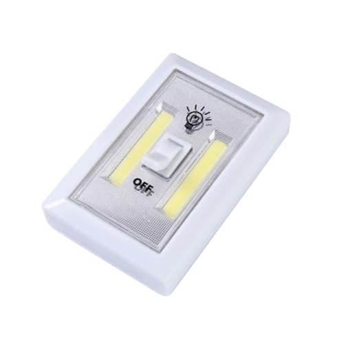 jojofuny Batteriebetriebene Wandleuchte Cob- Kabellos Schranklicht Notnachtlicht Weißes Licht Klebeband Und Magnetfuß Abs-material 11 X 7 5 X 3 Cm von jojofuny