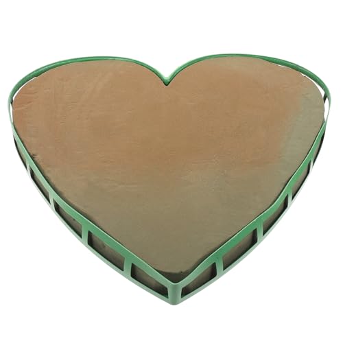 jojofuny DIY Blumen Steckschaum Herzform mit Saugnapf Wasserspeichernder Steckschwamm für Hochzeitsauto Dekoration Leicht und Dicht für Frischblumenarrangements bei Feierlichkeiten von jojofuny
