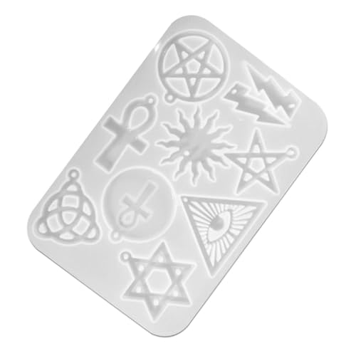 jojofuny DIY Silikonform für Ohrringe Langlebige Flexible Punkte Stern Anhängerform für Harz und Einfache Reinigung Vielseitig für Schmuckherstellung und Bastelprojekte von jojofuny