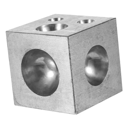 jojofuny Dapping Block Schmuckwerkzeug aus Hochwertigem Metall Gold Silber Kupfer Poliert Rostbeständig Langlebig Vielseitig für Schmuckherstellung und DIY-Handwerk von jojofuny