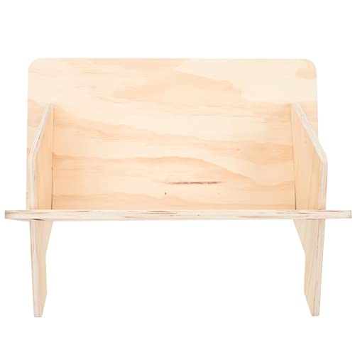 jojofuny Desktop Organizer V Form aus Holz Stabiler Bücherregal für Schreibtisch und Büro zur Aufbewahrung von Büchern und Büromaterialien Schlicht und Elegant für Ordentliches von jojofuny