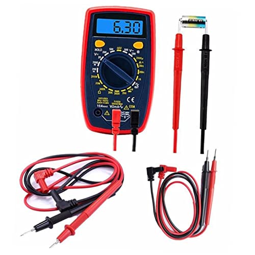 jojofuny Digital-Multimeter Schneebesen, Klein, Super-tipp- Digitales Voltmeter Multimeter Digital Multimeter-messleitungen Papierlaterne Multimeter Führt Prüfer Stift von jojofuny