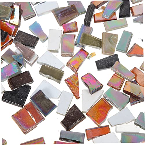 jojofuny Diy Mosaik Stücke für Handwerksprojekte Unregelmäßige Glasmosaik Teile Dunklen Farben für Wanddekoration Vasen Bilderrahmen und Mehr für Innen und Außendekoration von jojofuny