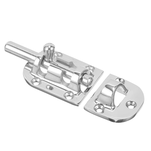 jojofuny Edelstahl Türschloss Riegel Stift mit Kabelzug Robust Riegelverriegelung für Gartentore Boot Decks Vielseitig Einsetzbar Rostfrei Langlebig Einfache Montage von jojofuny