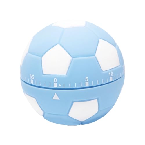 jojofuny 60 Minuten Countdown Timer, Fußball Design Küchentimer, Küchentimer Laut, Küchenwecker, für Kinder Lernen Mädchen Junge Küche Kochen Backen Büro von jojofuny