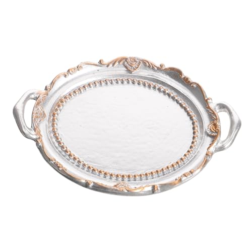 jojofuny Elegantes Schmucktablett aus Resin Dekoratives Aufbewahrungsfach für Ringe Halsketten und Schmuck Stilvolles Nordisches Design Praktische Schmuckablage für Schlafzimmer und von jojofuny