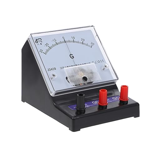 jojofuny Empfindliches Amperemeter Ampere Prüfwerkzeuge Stromkreistest Ampere Tester Mikroamperemeter empfindliches Galvanometer Handbuch Voltmeter Lehreinrichtung Tafel Prüfer Metall von jojofuny