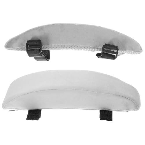 jojofuny Ergonomische Armlehnenpolster mit Hohem Komfort und Elastischem Band für Bürostühle Gaming und Rollstühle Weiche Armstütze mit Runddesign Einfach zu Reinigen von jojofuny