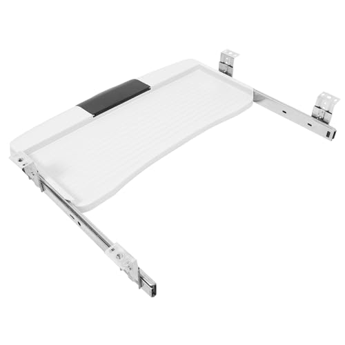 jojofuny Ergonomische Tastaturablage mit Verstärkten Schienen Ausziehbar unter Schreibtisch Platzsparende Tastaturschublade Langlebiges Material Praktische Unterbau Tastaturhalterung für jojofuny Ergonomische Tastaturablage mit Verstärkten Schienen Ausziehbar unter Schreibtisch Platzsparende Tastaturschublade Langlebiges Material Praktische Unterbau Tastaturhalterung für von jojofuny