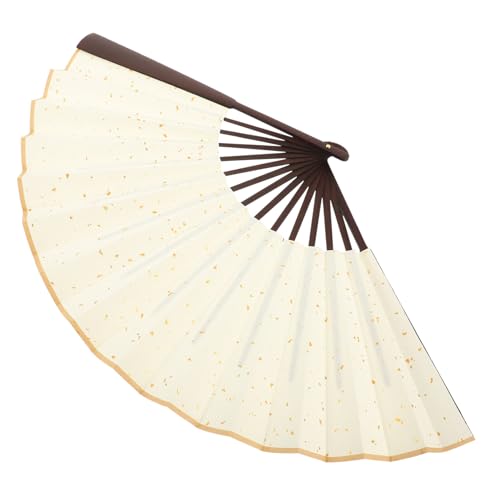 jojofuny Faltbarer Blanko Handfächer aus Reispapier Leichter DIY Malfächer für Graffiti Faltbarer Zeichenzubehör Tragbarer Chinesischer Fächer für Kreative Kunstprojekte von jojofuny