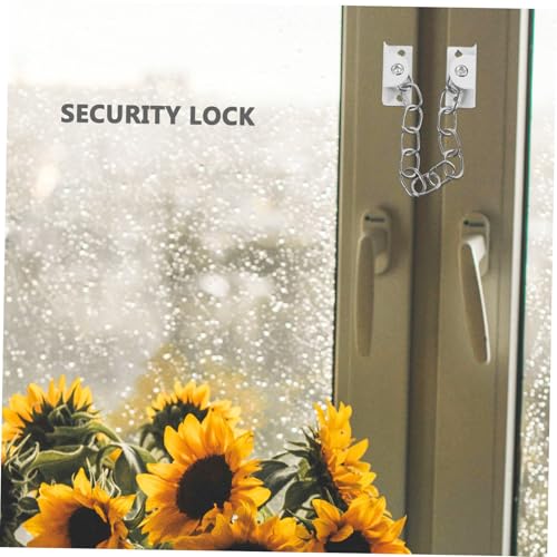 jojofuny Fenstersicherung Kettenschloss aus Rostfreiem Stahl Kindersicher Korrosionsbeständig Weiß ohne Bohren Einfach Montierbar für Kipp Schiebefenster Zuverlässiger Schutz vor jojofuny Fenstersicherung Kettenschloss aus Rostfreiem Stahl Kindersicher Korrosionsbeständig Weiß ohne Bohren Einfach Montierbar für Kipp Schiebefenster Zuverlässiger Schutz vor von jojofuny