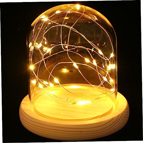 jojofuny Batteriebetriebene Tischlampe -sterne Glaskuppel Nachtlicht Elegantes Design Für Schlafzimmer Festgeschenk Für Paare von jojofuny
