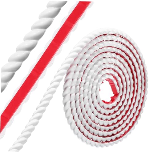 jojofuny Flexible PVC Zierleiste Selbstklebend Weiß Bruchfest und Vielseitig für Möbel Wände Türen Spiegelrahmen Decken Einfache Reinigung Stilvolle Wand Eckdekoration jojofuny Flexible PVC Zierleiste Selbstklebend Weiß Bruchfest und Vielseitig für Möbel Wände Türen Spiegelrahmen Decken Einfache Reinigung Stilvolle Wand Eckdekoration von jojofuny