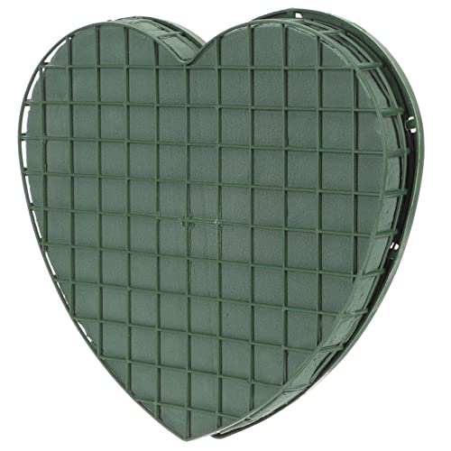 jojofuny Floral Block Herzform Blumenschaum für Hochzeitsdekoration Praktische Blumentöpfe mit Saugnapf für Arrangements für Hochzeit und Feierlichkeiten von jojofuny