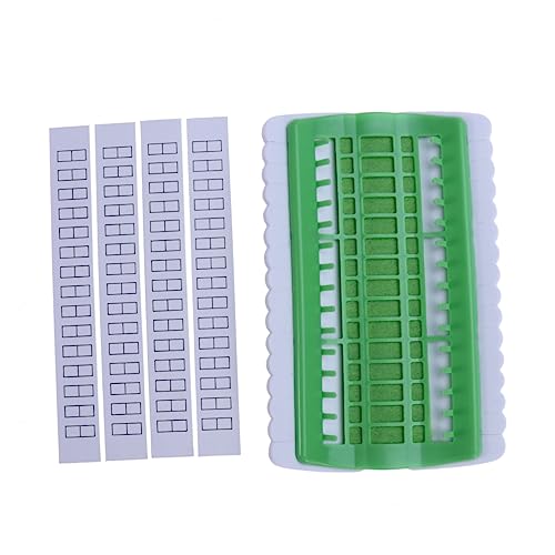 jojofuny Floss Organizer mit Positionen Praktischer Stickgarn Halter Robustem PVC für Kreuzstich und Bastelprojekte Grün für Anfänger und der Stickerei von jojofuny