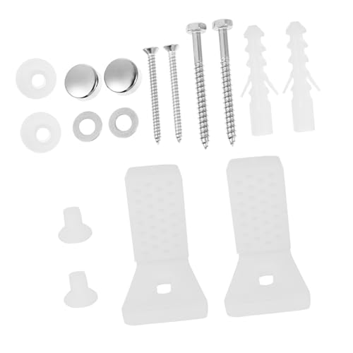jojofuny Förmiges Toiletten befestigungsschrauben Edelstahl und Nylon Robustes Befestigungszubehör zur Sicheren Fixierung von Wc Bidet und Halben Waschtischen Langlebig und Einfach zu von jojofuny