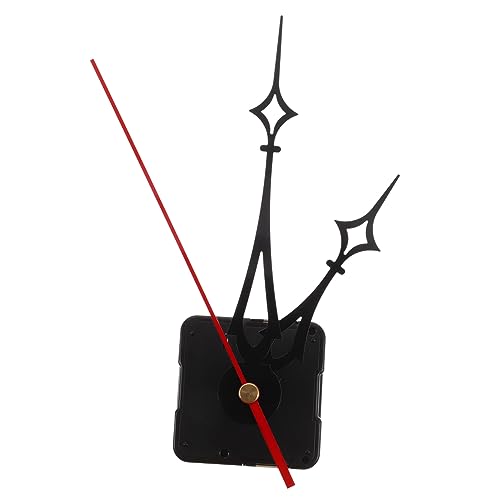 jojofuny Geräuschloses DIY Uhrwerk mit Batterie Uhrwerk Ersatzmechanismus Schaftlänge für Selbstgemachte Wanduhr Geräuscharmes Langlebiges Kunststoff von jojofuny